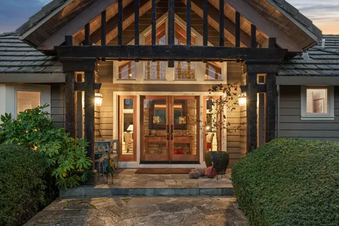 a front view of a house