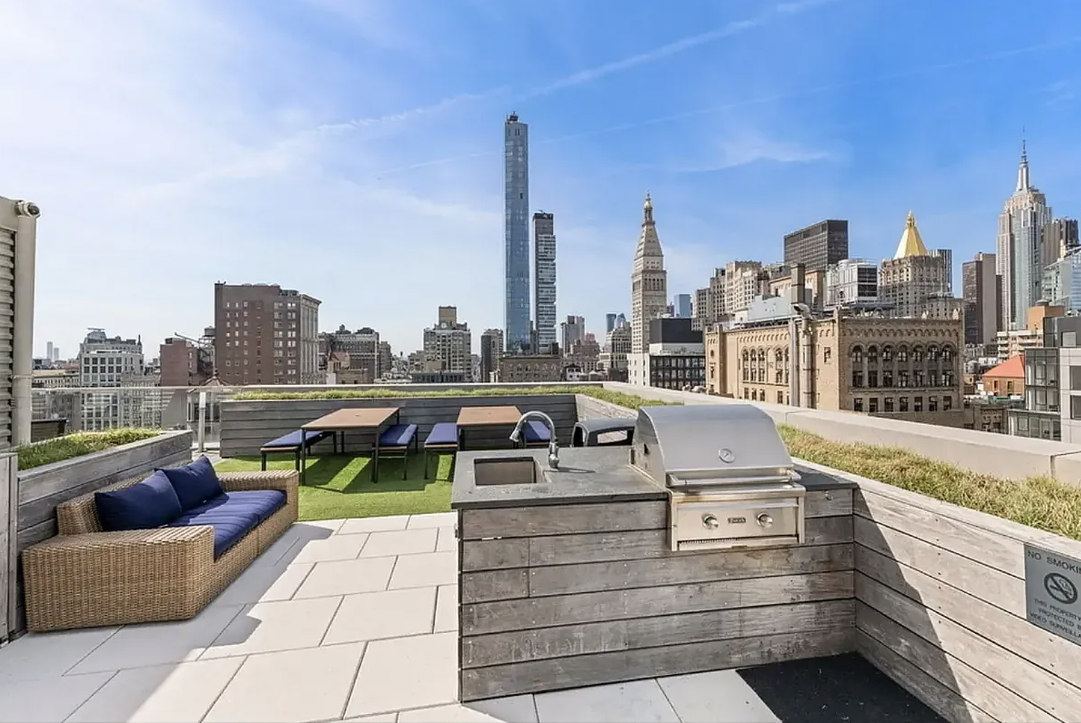 160 East 22nd Street, Unit 4D Manhattan, NY 10010 - Photo 10 of 15 a view of roof deck with patio