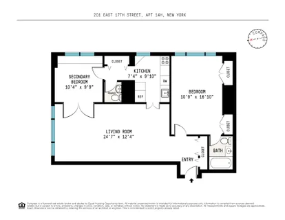 $1,250,000 | 201 East 17th Street, Unit 14H | Gramercy