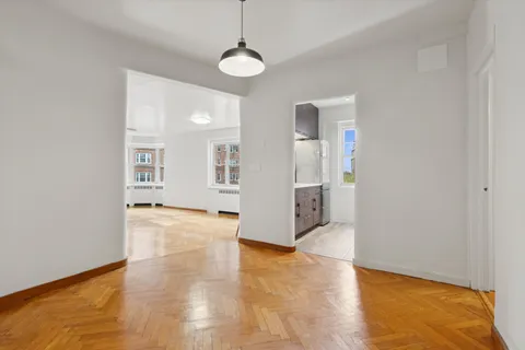 a living room with a couch and a table