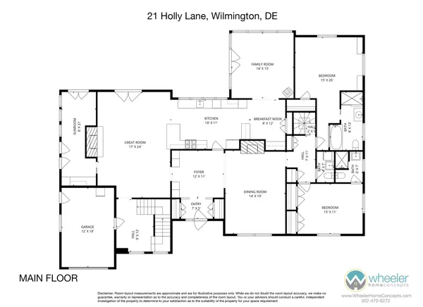 $1,195,000 | 21 Holly Lane, Wilmington, DE 19807