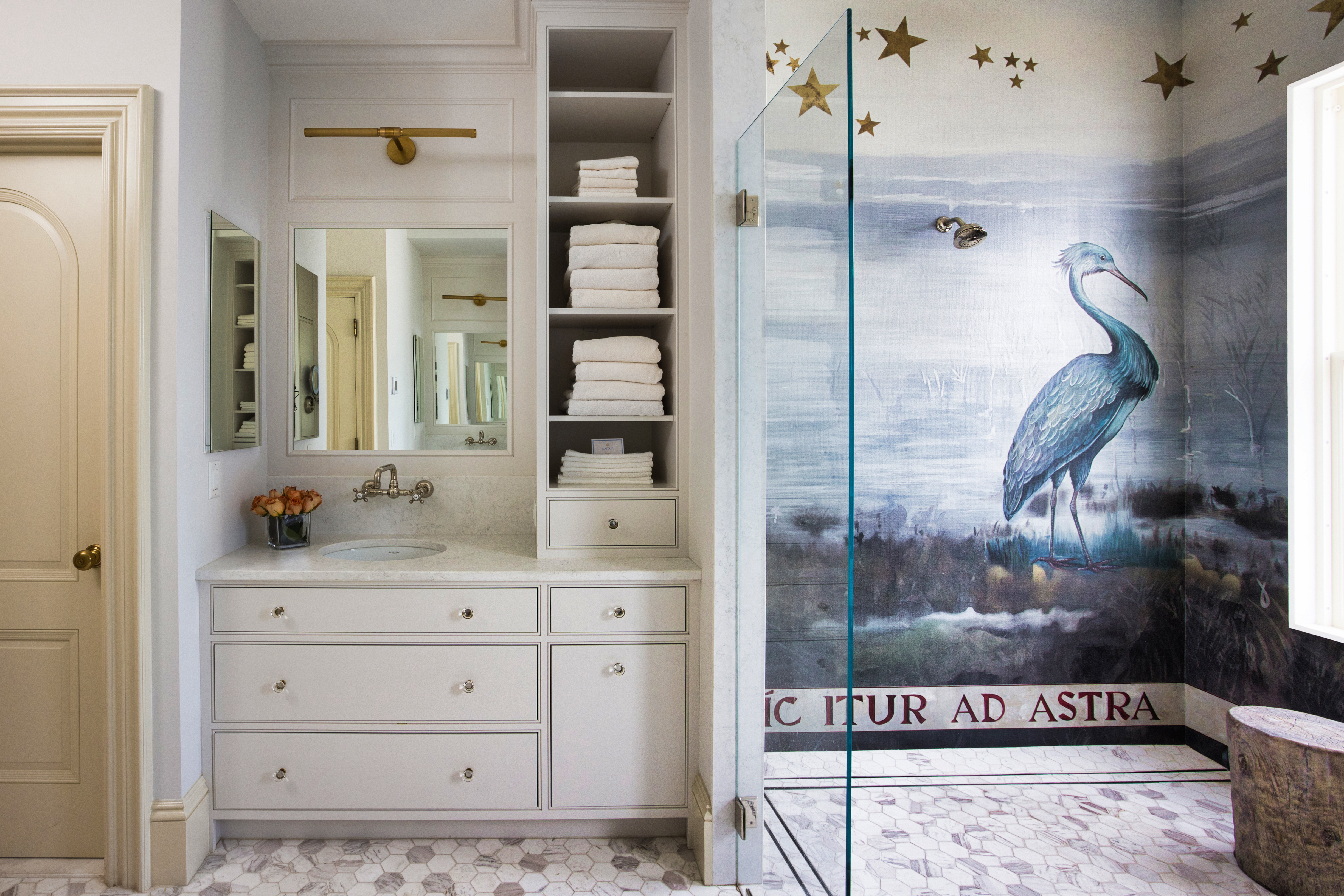 South End Boston, MA 02118 - Photo 13 of 24 a bathroom with a shower and a sink