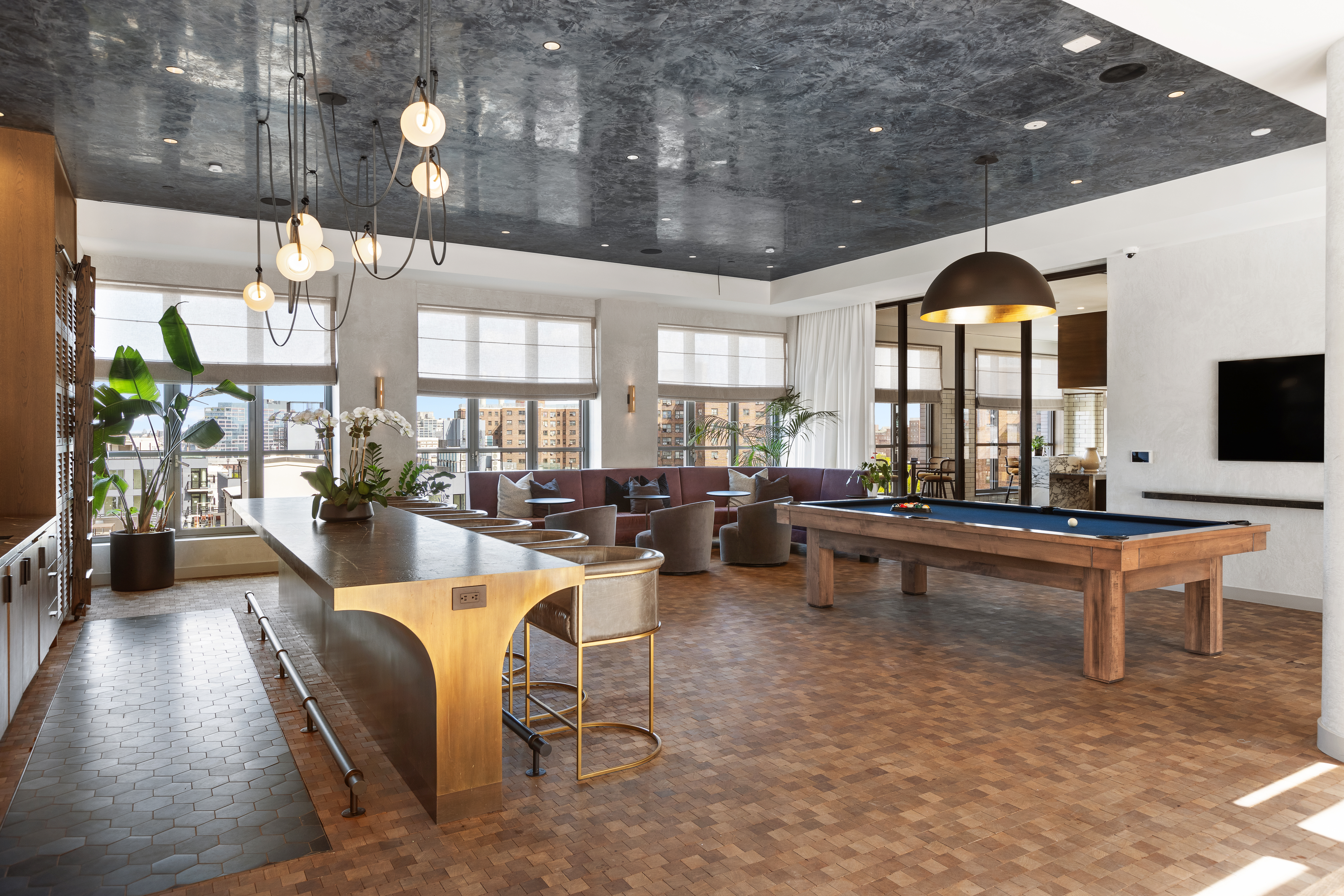 115 York Street, Unit 11C Brooklyn, NY 11201 - Photo 14 of 25 a living room with furniture and a flat screen tv