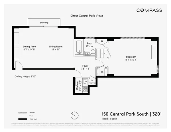 $7,500 | 150 Central Park South, Unit 3201 | Central Park South