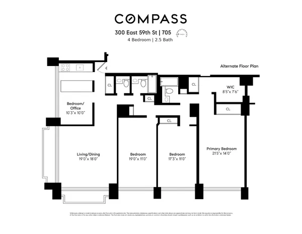 $1,850,000 | 300 East 59th Street, Unit 705 | Sutton Place