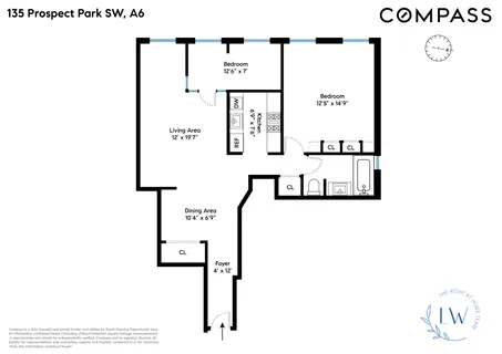 $850,000 | 135 Prospect Park Southwest, Unit A6 | Windsor Terrace