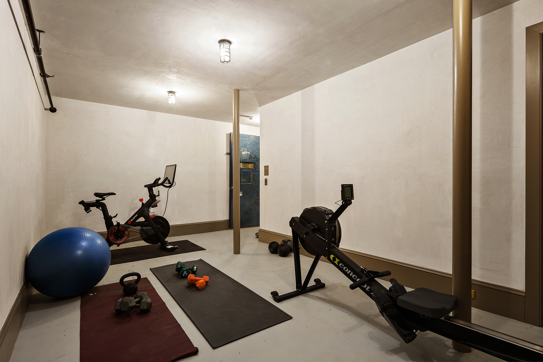 164 Coffey Street Brooklyn, NY 11231 - Photo 22 of 31 a room with gym equipment and a view of living room