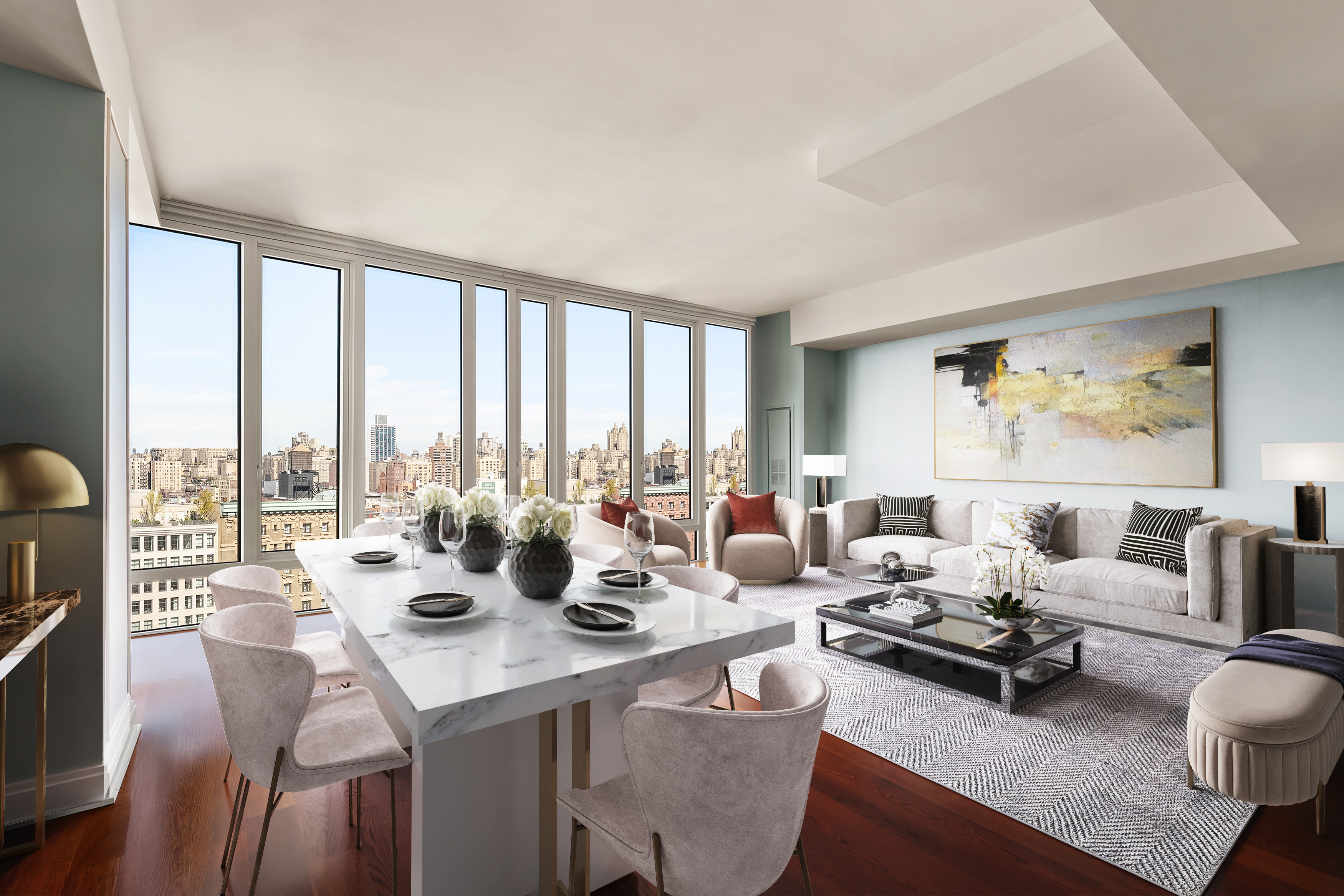 230 West 78th Street, Unit 18A Manhattan, NY 10024 - Photo 2 of 14 a living room with furniture and a large window