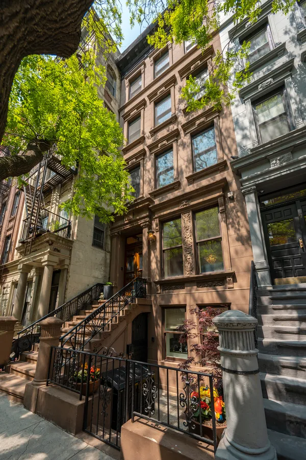 a front view of a building