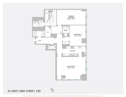 $5,850,000 | 53 West 53rd Street, Unit 23D | Midtown Central