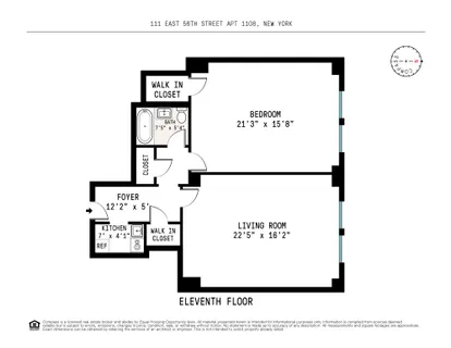 $800,000 | 111 East 56th Street, Unit 1108 | Midtown East