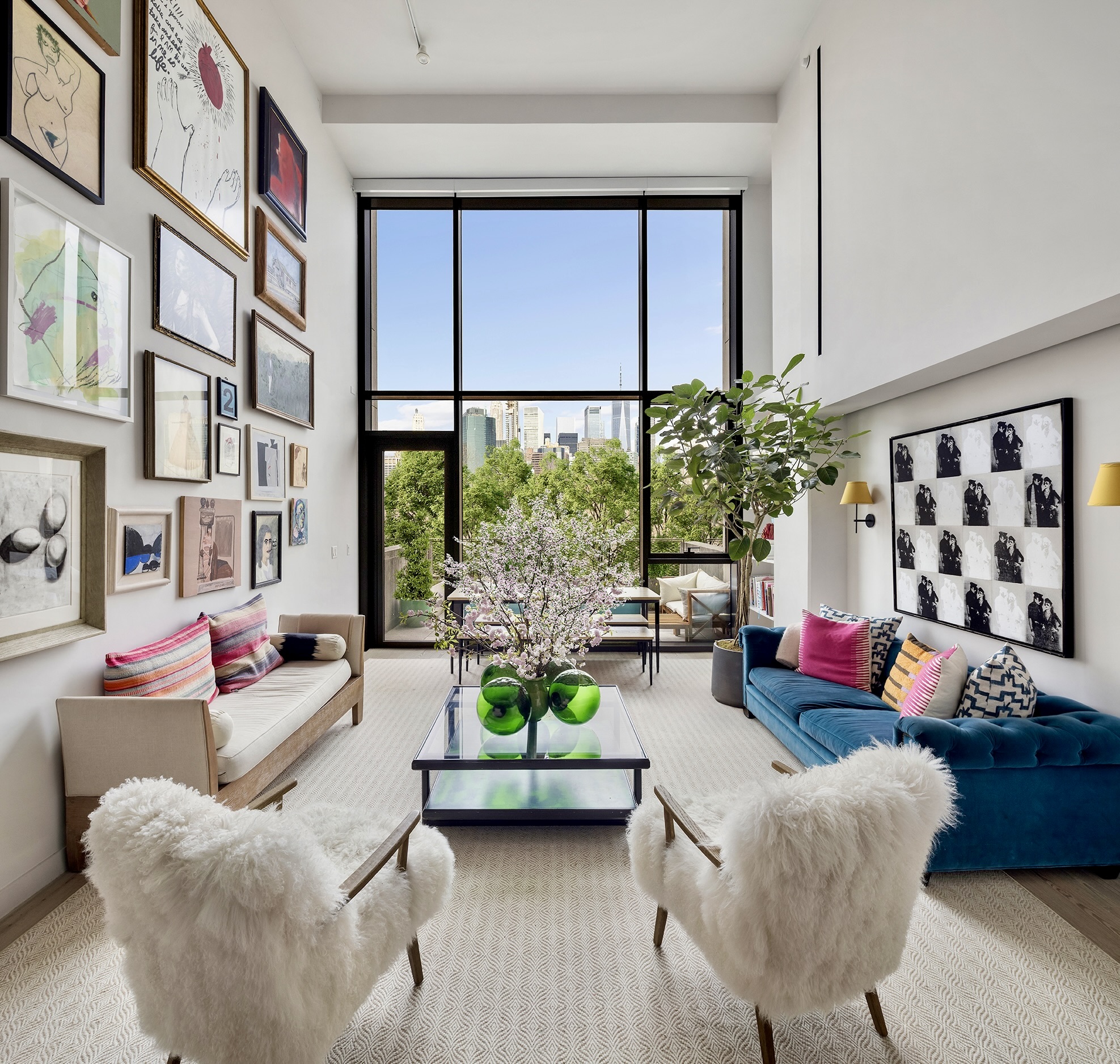 90 Furman Street, Unit N510 Brooklyn, NY 11201 - Photo 1 of 31 a living room with furniture and a large window