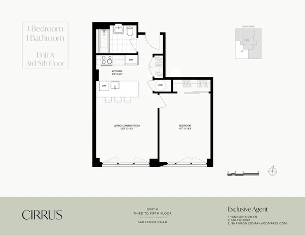 $3,220 | 340 Lenox Road, Unit 3A | Flatbush