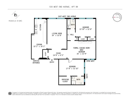 $1,995,000 | 515 West End Avenue, Unit 8B | Upper West Side