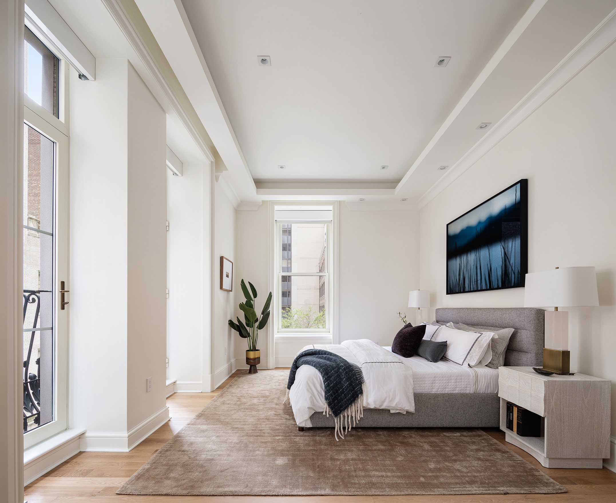 1 Central Park South, Unit 801 Manhattan, NY 10019 - Photo 9 of 21 a bedroom with bed and window