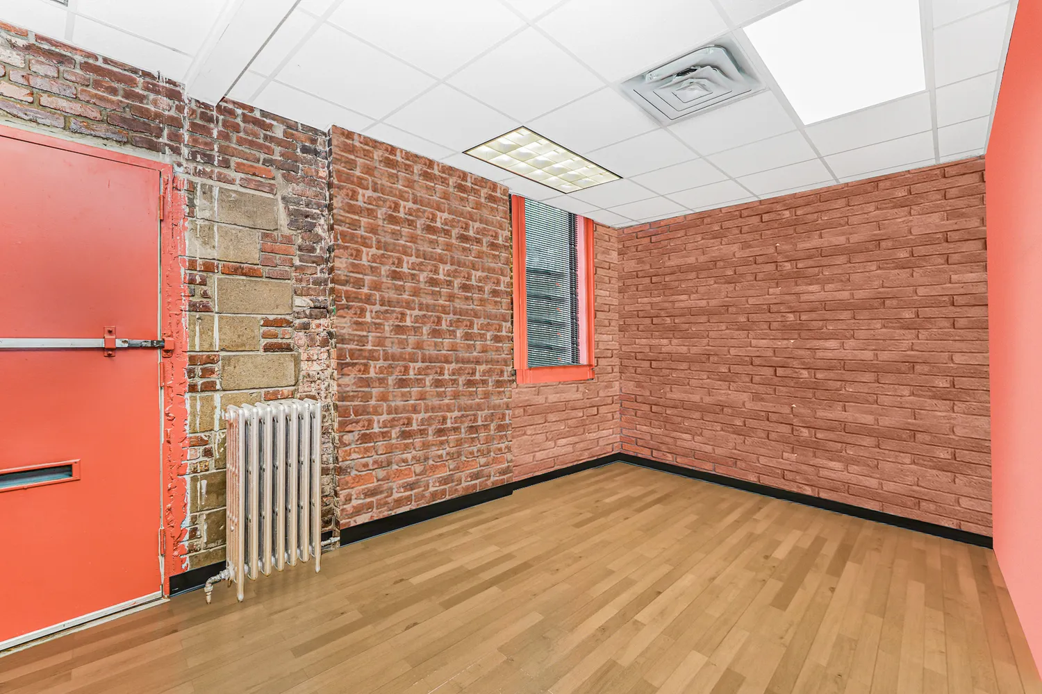 a view of wooden floor in a room