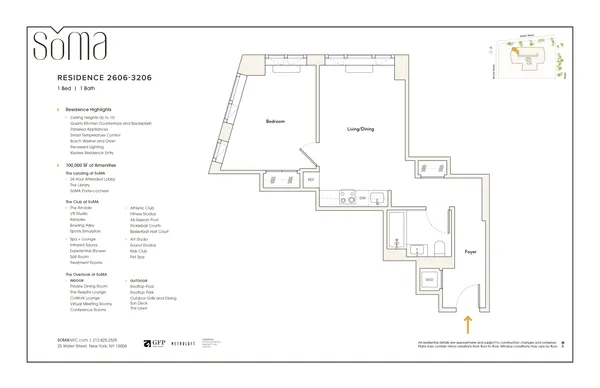 $6,650 | 25 Water Street, Unit 2606 | Financial District