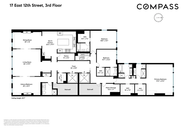 $10,500,000 | 17 East 12th Street, Unit 3 | Greenwich Village