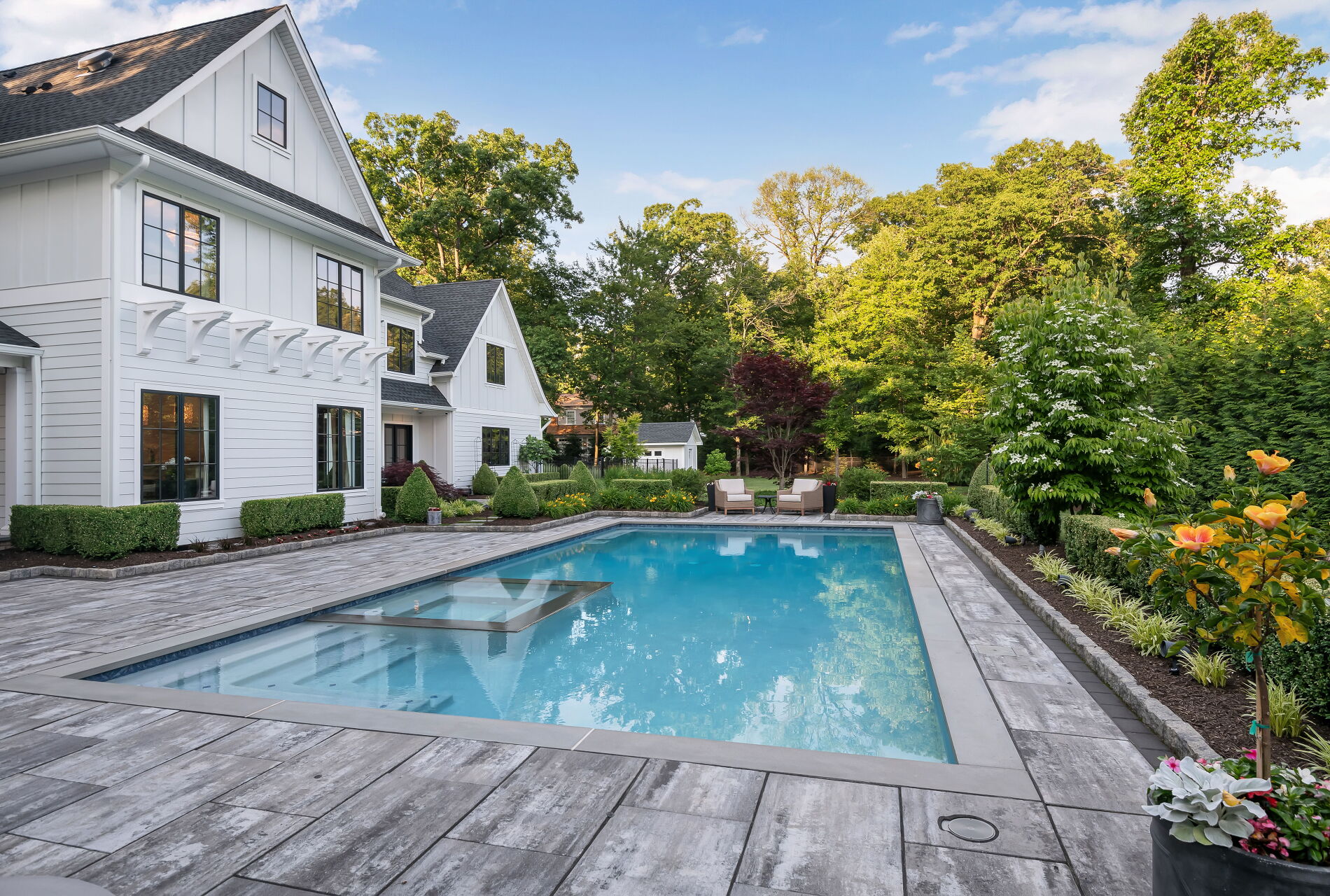 838 Seneca Road Franklin Lakes, NJ 07417 - Photo 71 of 92 a view of swimming pool with a patio
