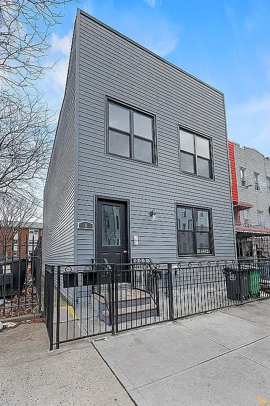 a front view of a house