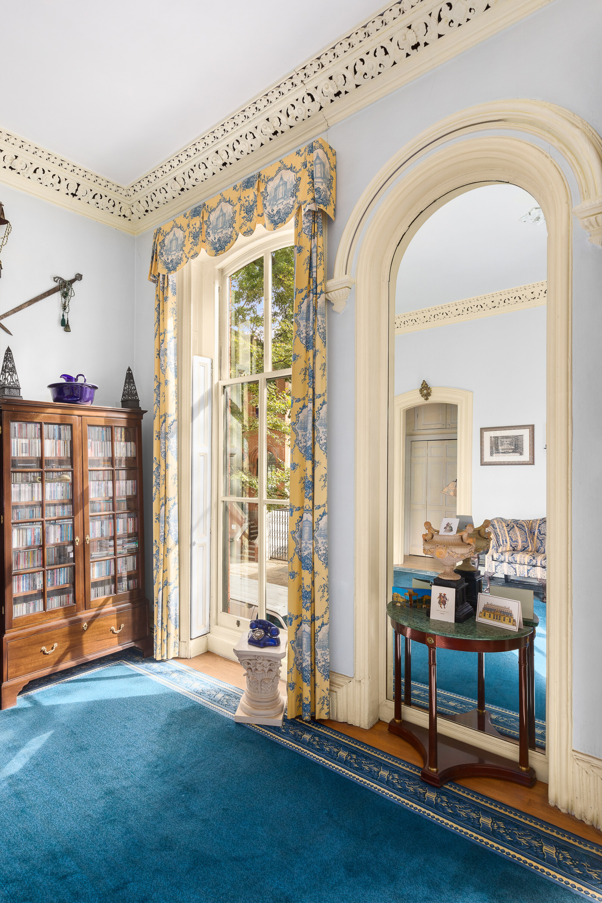 199 Clinton Street, Unit 2 Brooklyn, NY 11201 - Photo 7 of 17 a living room with fireplace furniture and windows