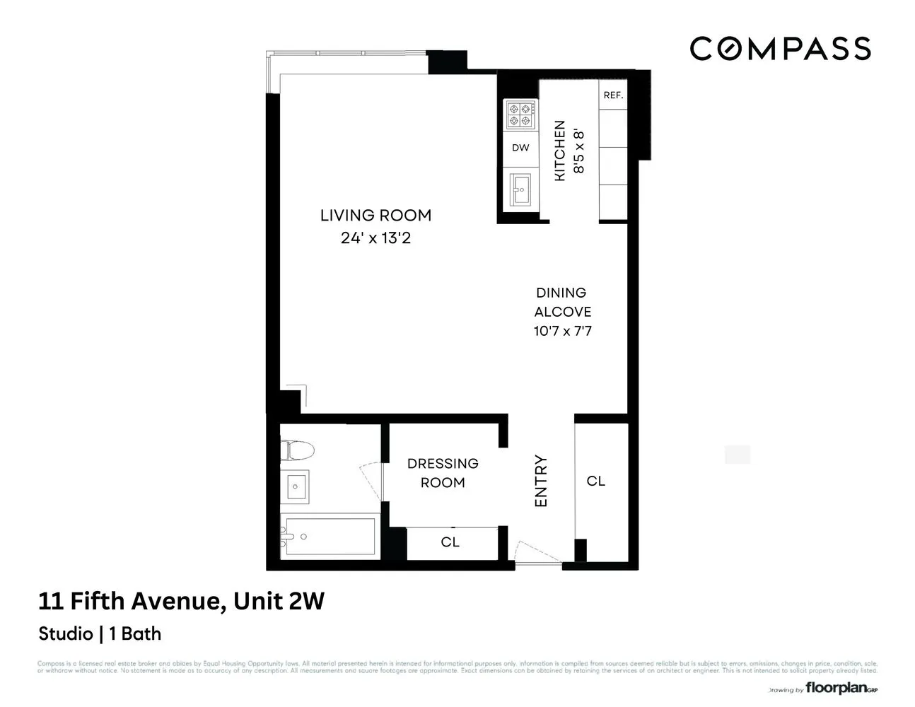 $775,000 | 11 5th Avenue, Unit 2W | Greenwich Village