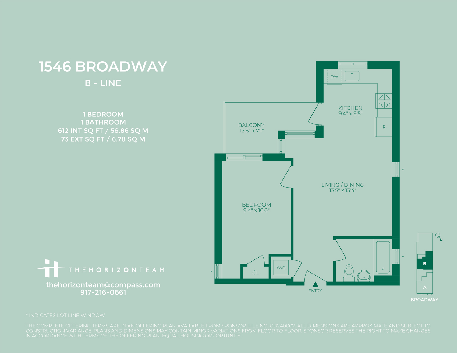 1546 Broadway, Unit 4B Brooklyn, NY 11233 - Photo 6 of 6 a picture of floor plan