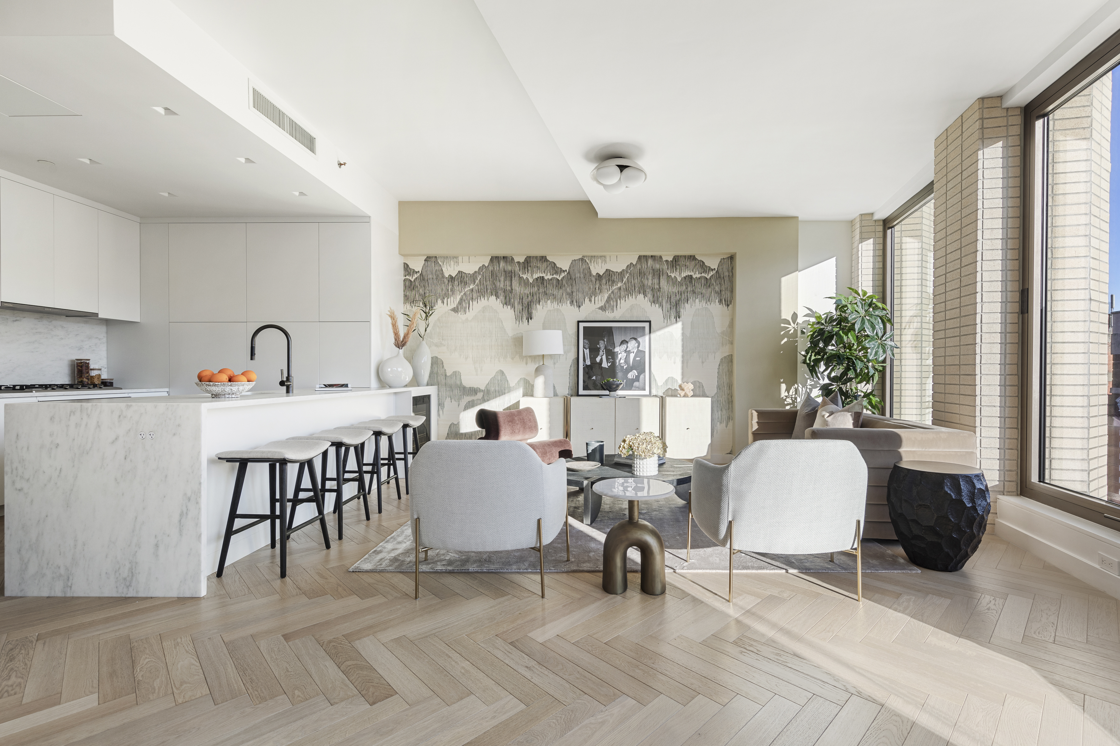 378 Broome Street, Unit PH Manhattan, NY 10013 - Photo 8 of 25 a view of a dining room with furniture window and outside view
