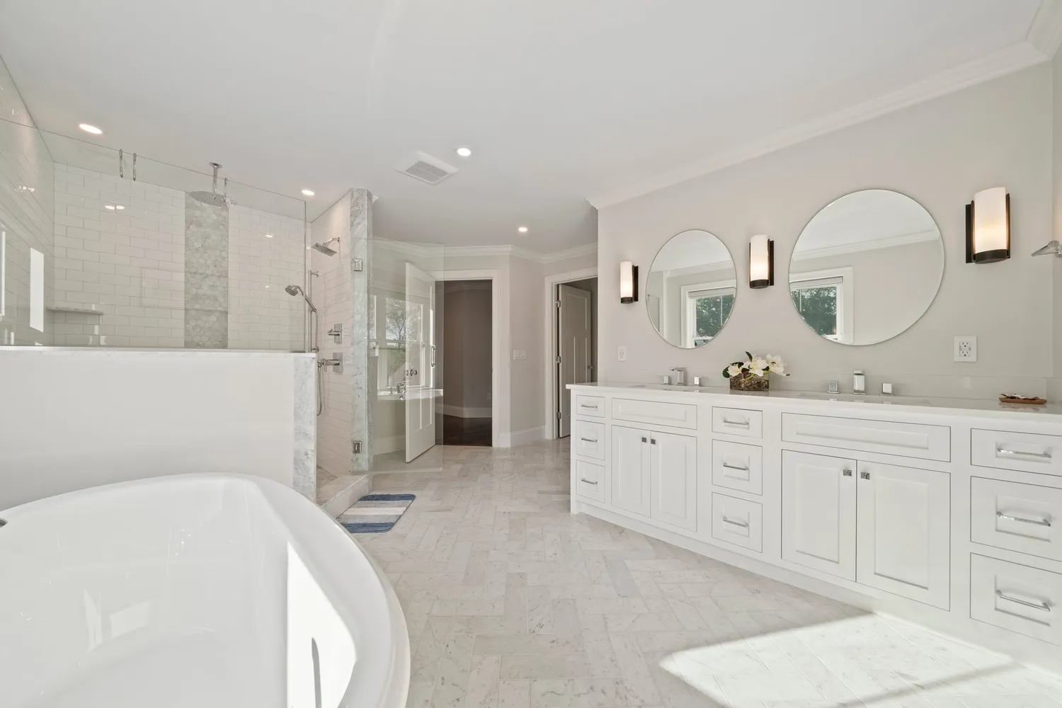 a view of a patio with a yard