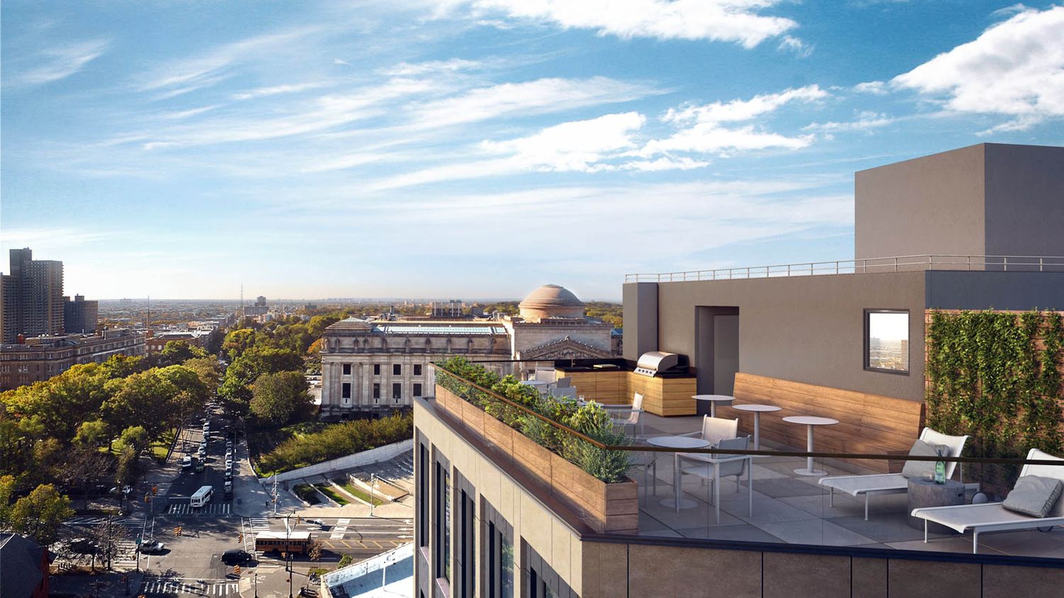 856 Washington Avenue, Unit 6A Brooklyn, NY 11238 - Photo 11 of 15 a view of a city from a terrace