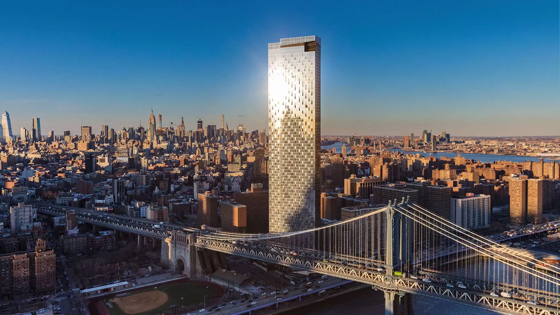 252 South Street, Unit 60G Manhattan, NY 10002 - Photo 9 of 30 a city view from a balcony