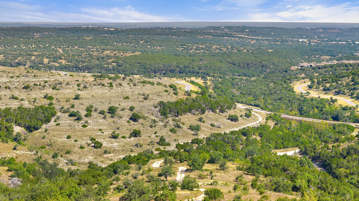 a view of city and ocean