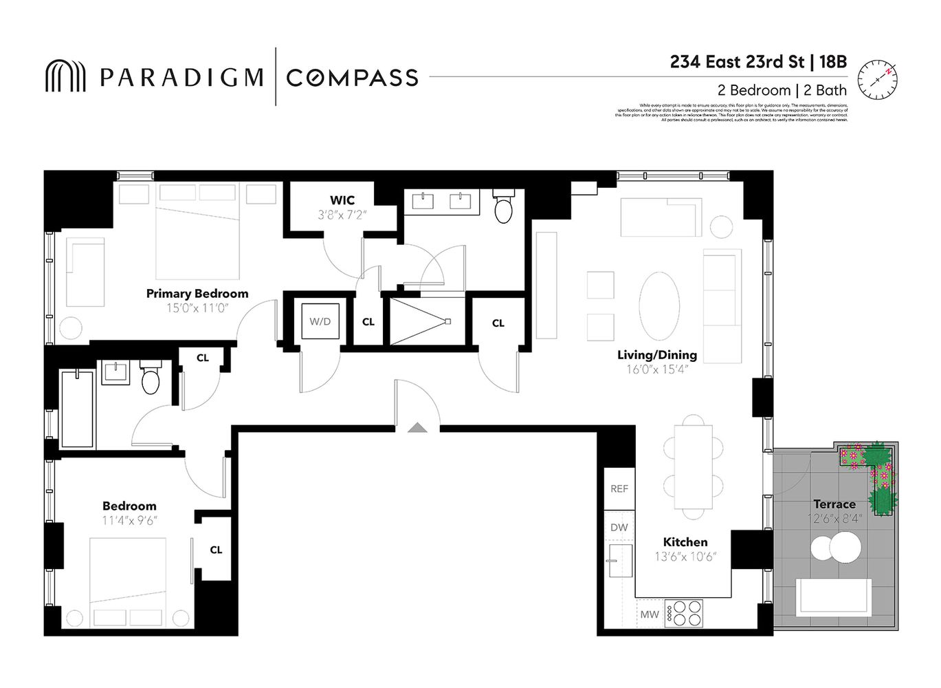 $2,750,000 | 234 East 23rd Street, Unit 18B | Gramercy