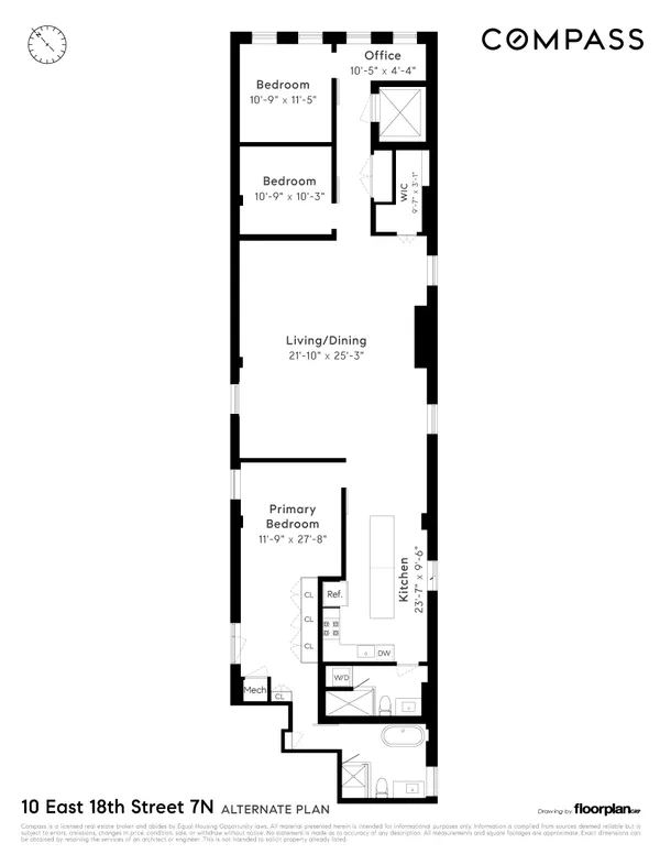 $2,695,000 | 10 East 18th Street, Unit 7N | Flatiron