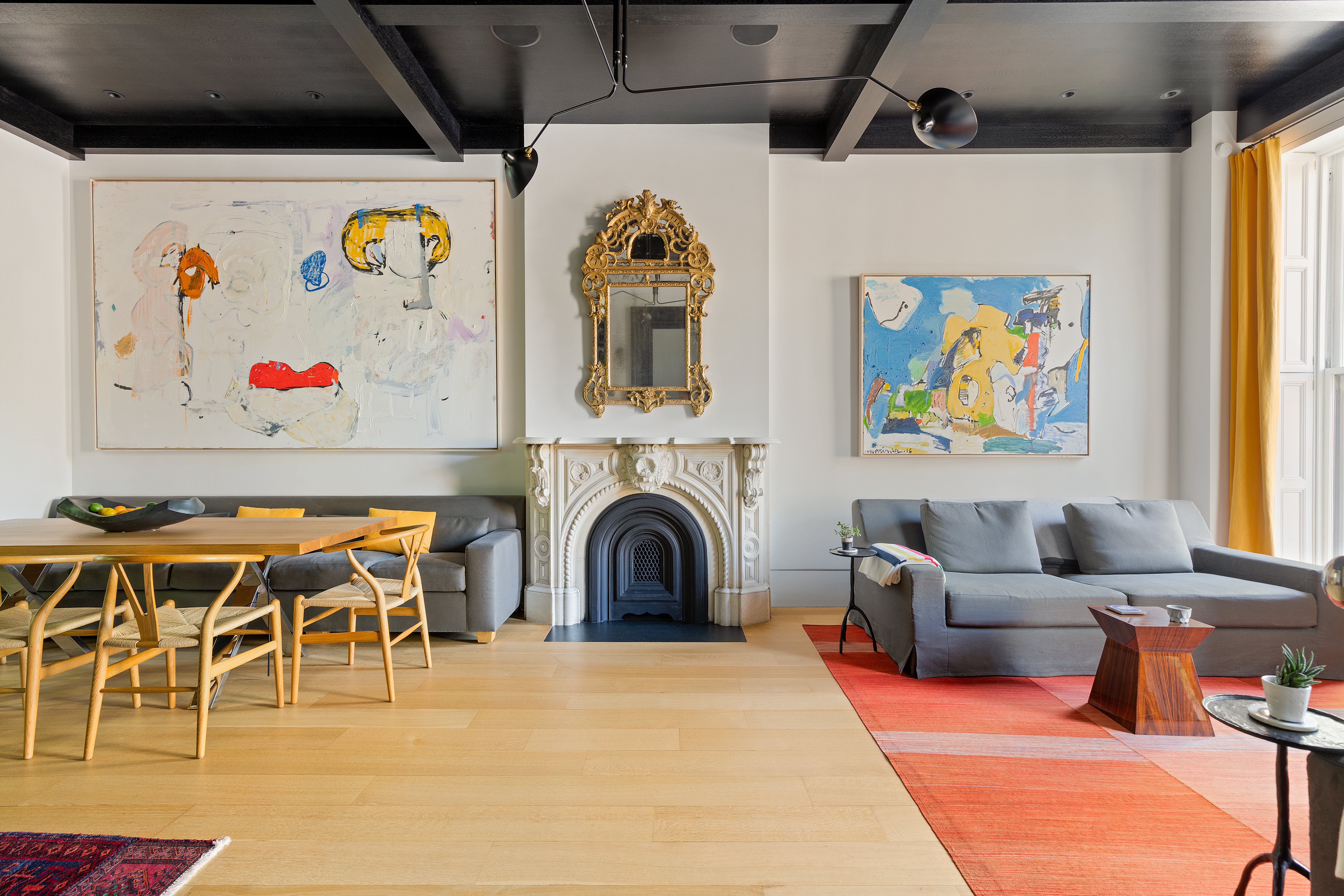 315 Adelphi Street Brooklyn, NY 11205 - Photo 1 of 31 a living room with furniture and a fireplace