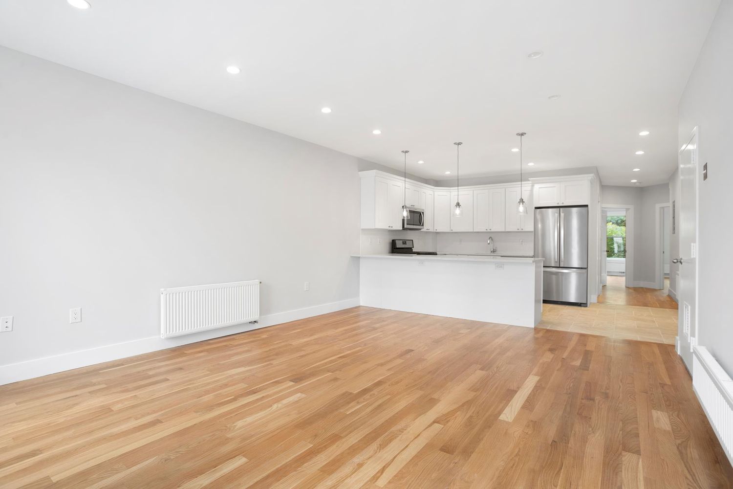 136 Union Street, Unit 2 Brooklyn, NY 11231 - Photo 1 of 9 a view of kitchen with wooden floor