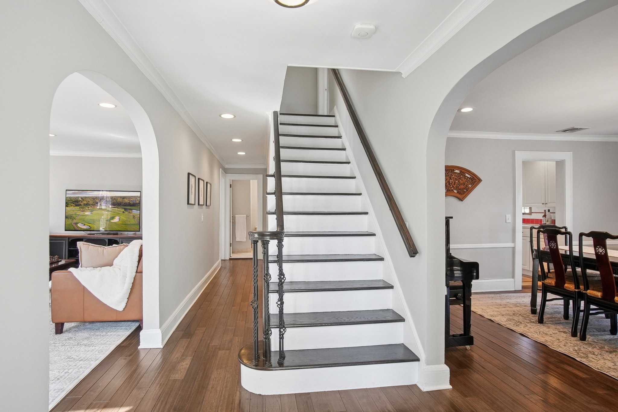 877 Ridgewood Road Millburn, NJ 07041 - Photo 3 of 37 a view of entryway and hall with wooden floor