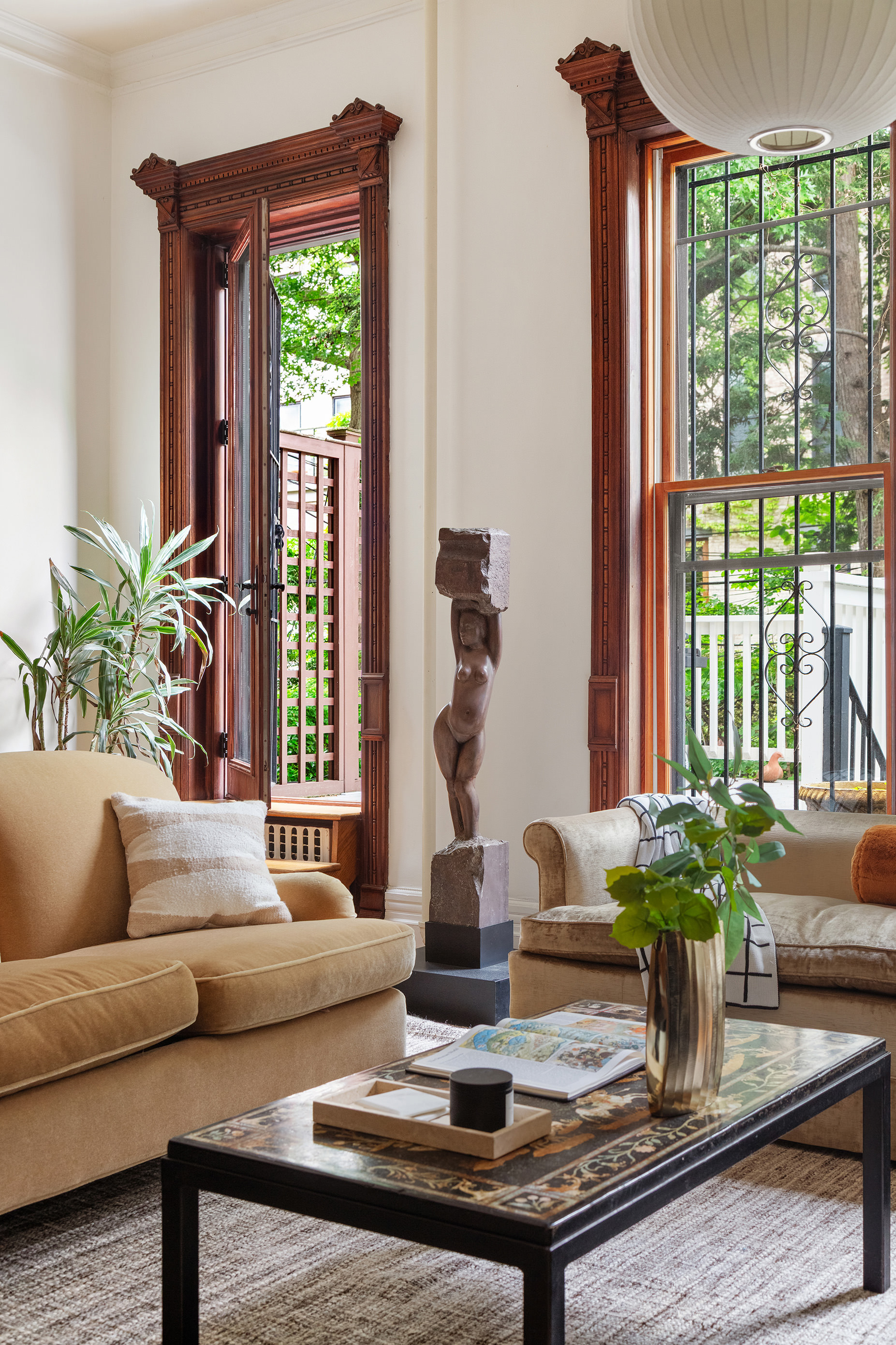 836 President Street Brooklyn, NY 11215 - Photo 6 of 23 a living room with furniture and a potted plant