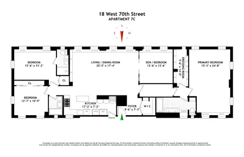 $2,870,000 | 18 West 70th Street, Unit 7C | Upper West Side