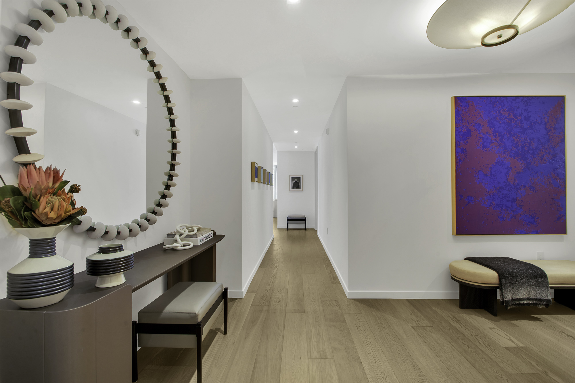 1 West End Avenue, Unit 10A Manhattan, NY 10023 - Photo 24 of 38 a view of a workspace with furniture and wooden floor