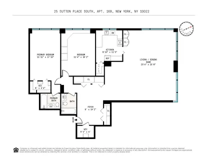 $1,285,000 | 25 Sutton Place South, Unit 16B | Sutton Place