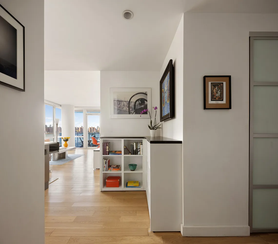 a view of livingroom with furniture and wooden floor