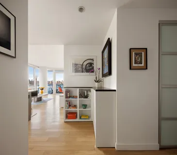 a view of livingroom with furniture and wooden floor