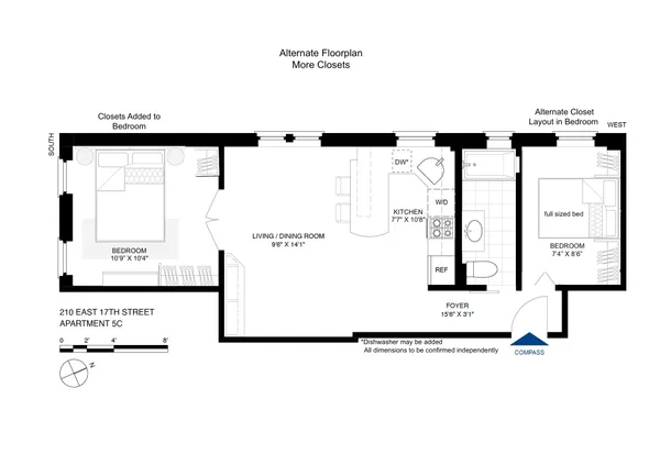$925,000 | 210 East 17th Street, Unit 5C | Gramercy