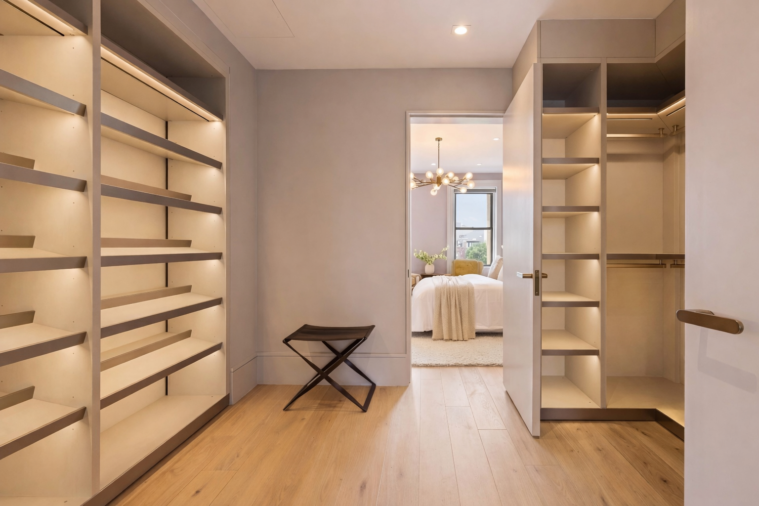 197 Clinton Street Brooklyn, NY 11201 - Photo 17 of 24 a room with wooden floor and furniture