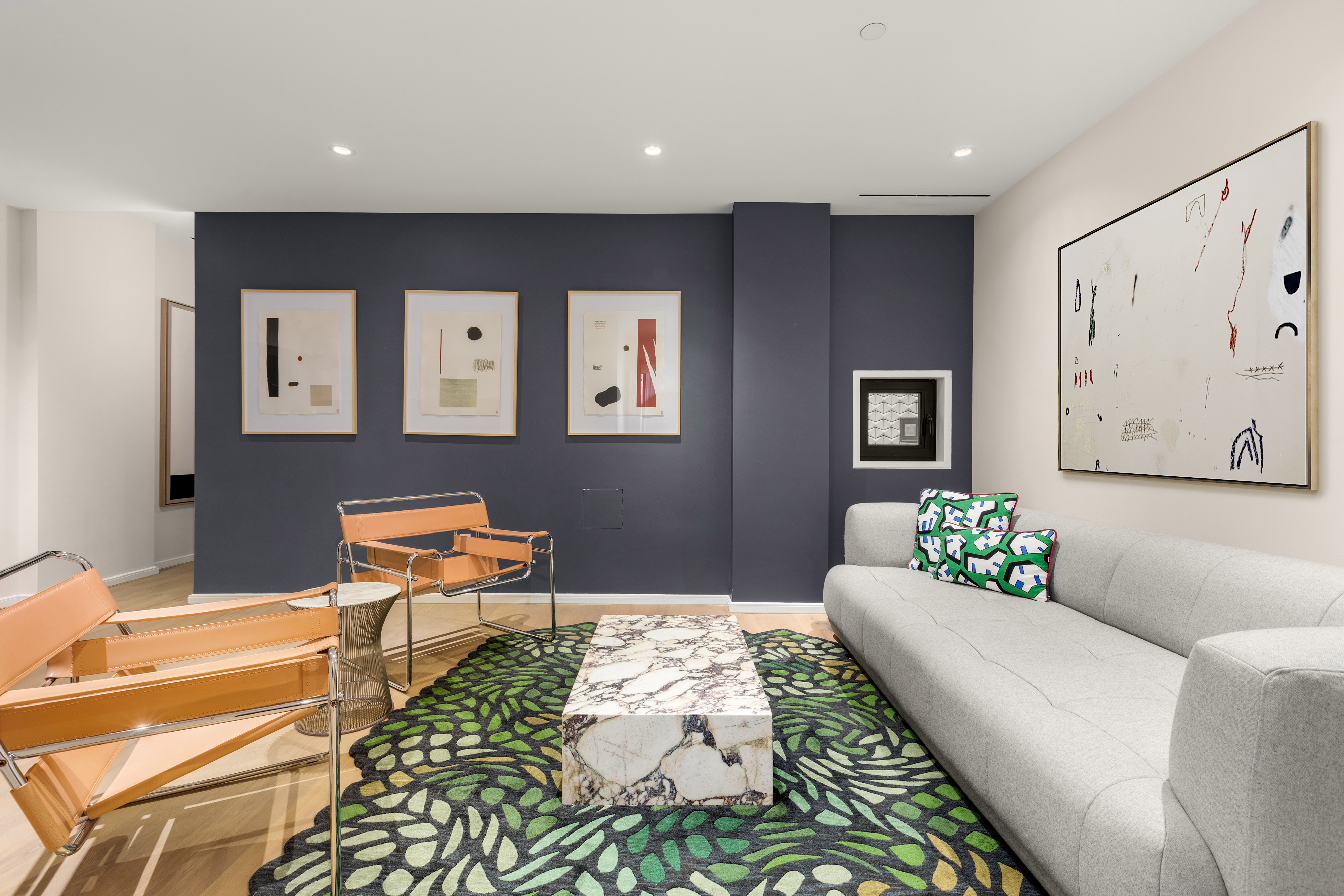 11 Beach Street, Unit THA Manhattan, NY 10013 - Photo 21 of 29 a living room with furniture and a rug