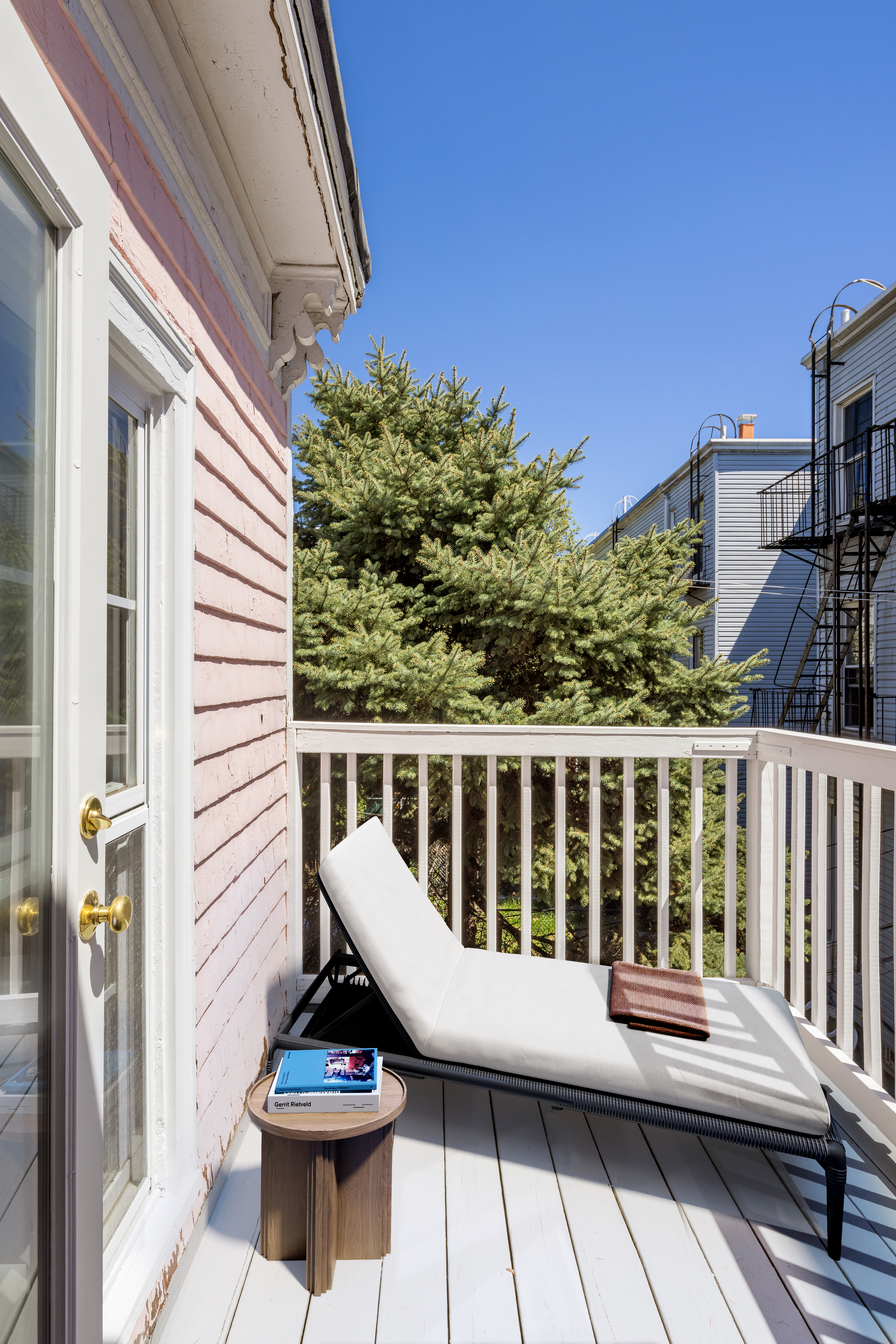61 Norman Avenue Brooklyn, NY 11222 - Photo 10 of 22 a view of a chairs and table in the balcony