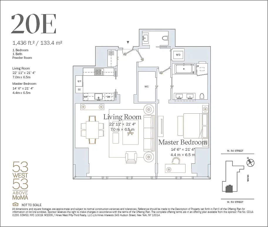 $10,500 | 53 West 53rd Street, Unit 20E | Midtown Central