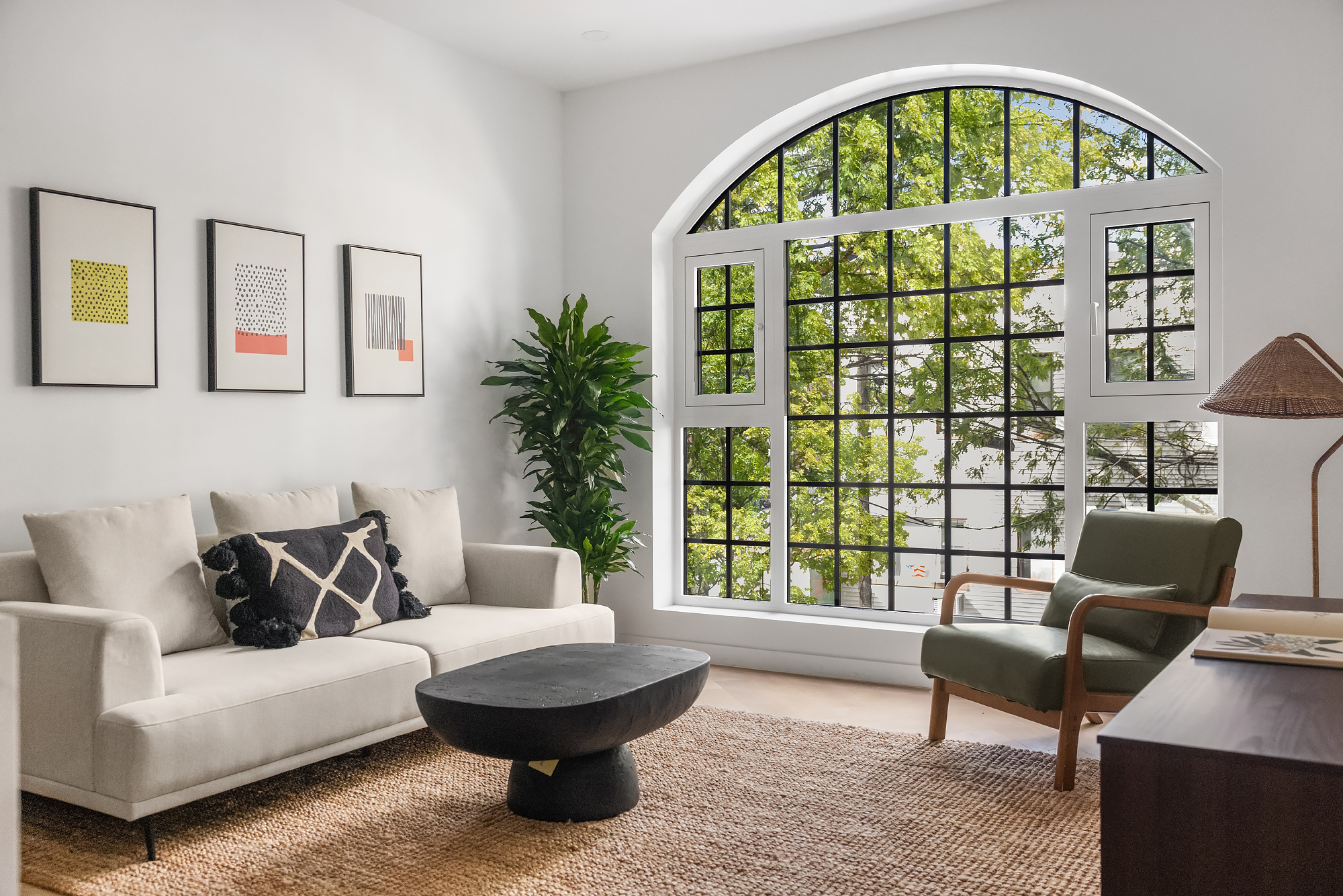 90 Herbert Street, Unit 2A Brooklyn, NY 11222 - Photo 3 of 10 a living room with furniture and a window