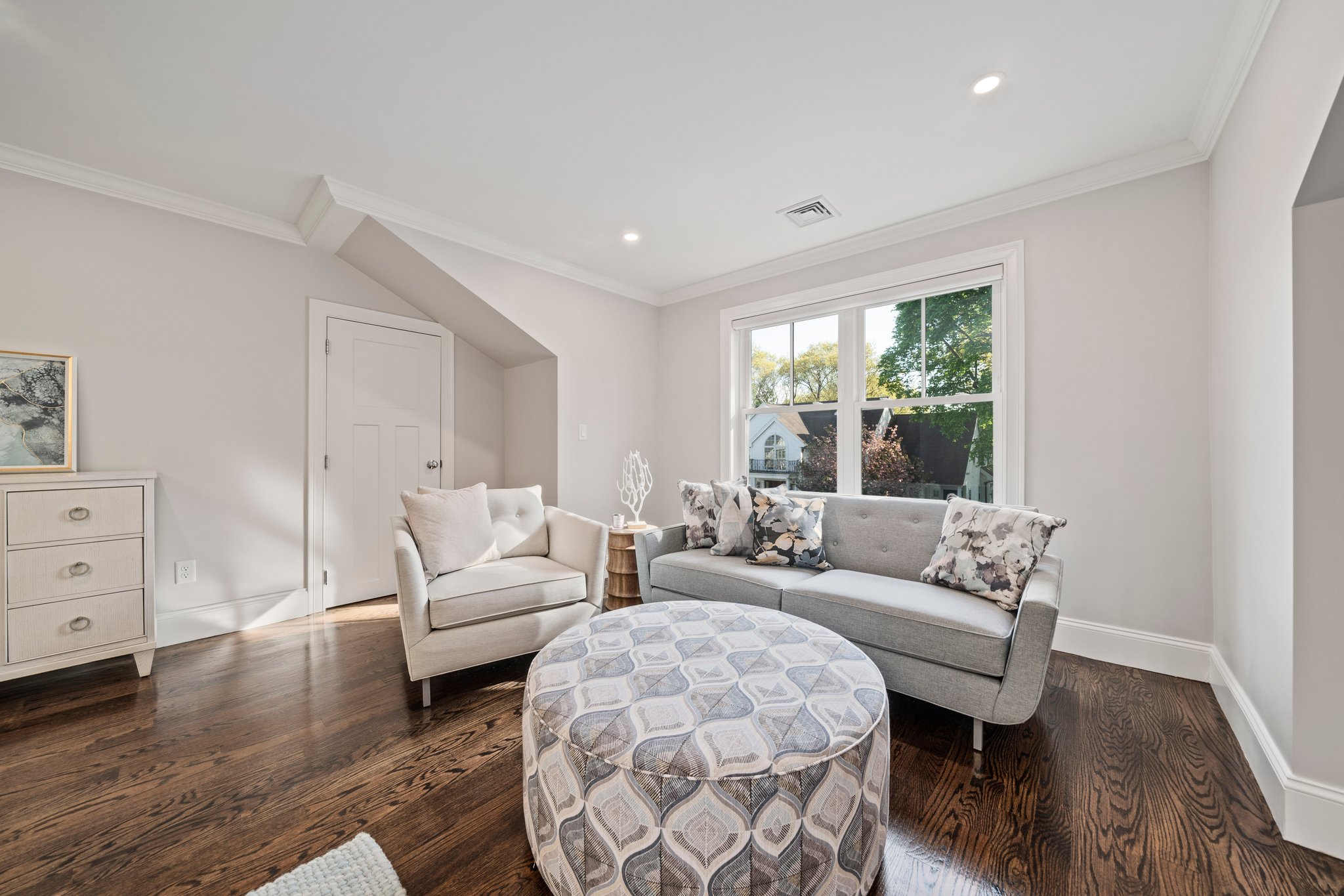 241 Lowell Road Wellesley, MA 02481 - Photo 40 of 85 a living room with furniture and windows